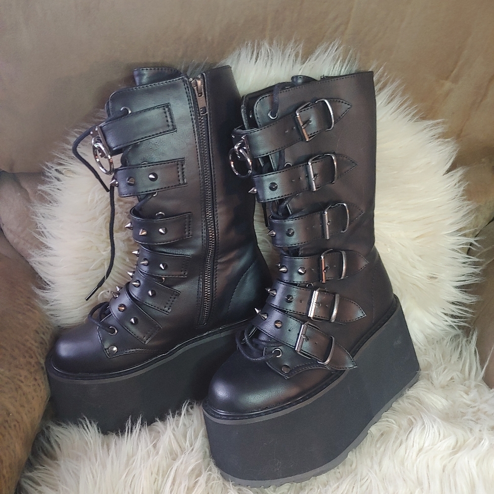 Demonia Damned platform boots